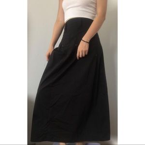 Breezy Black Floor Length Skirt